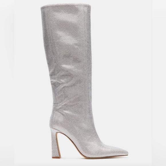 Sexy Glam Steve Madden Rhinestone Boots - Picture 4 of 8